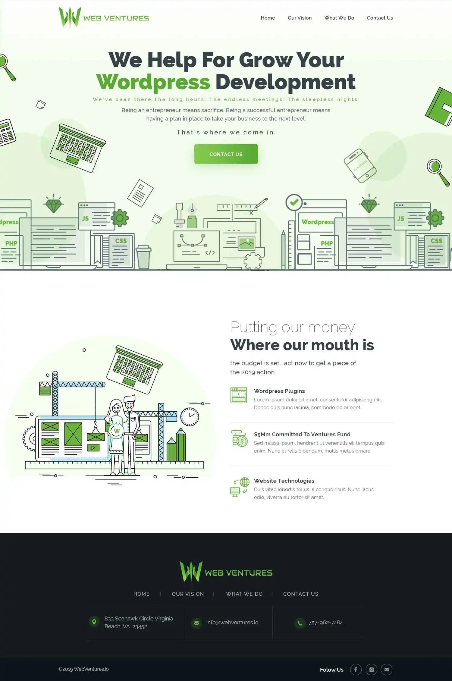 WordPress Service Website
